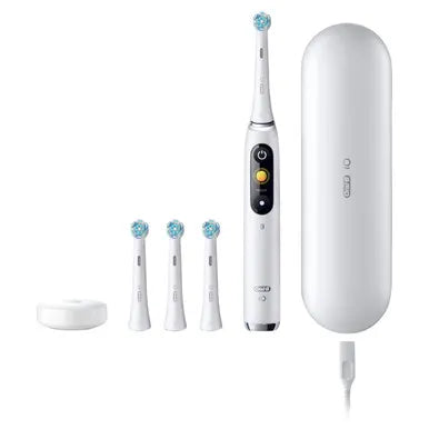Oral-B iO Series 9 Rechargeable Electric Toothbrush, White Alabaster