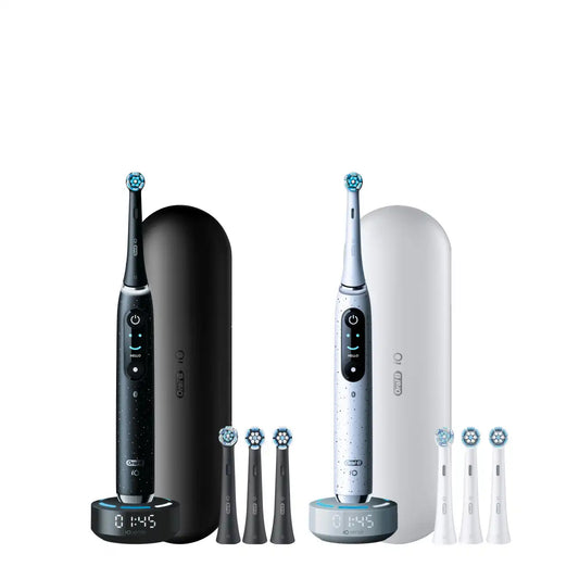 Oral-B iO Series 10 Twin Pack, Cosmic Black + Stardust White
